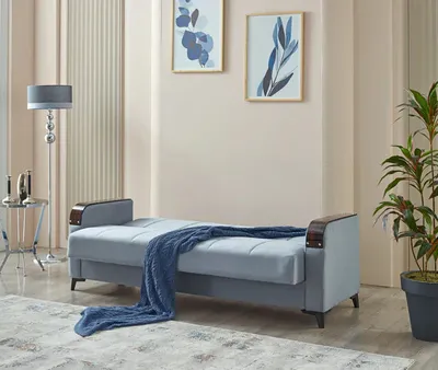 Kermont Sofabed Grey with Storage, view 6
