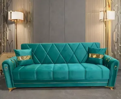 Kuzey Gold Green Sofa Collection, view 2