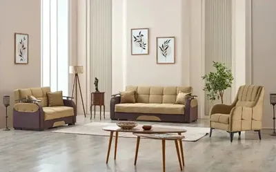 Lincoln Sofabed Brown with Storage 67-103