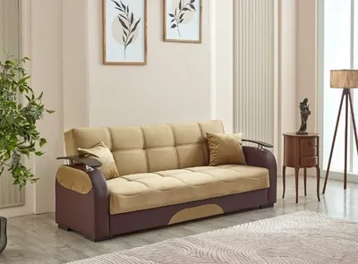 Lincoln Sofabed Brown with Storage 67-103, view 2