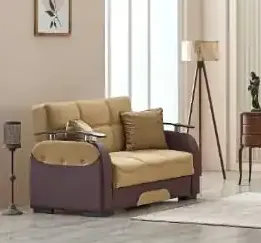 Lincoln Sofabed Brown with Storage 67-103, view 3