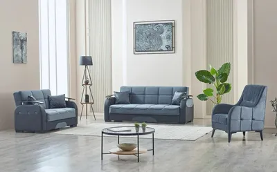 Lincoln Sofabed Grey with Storage 52-103