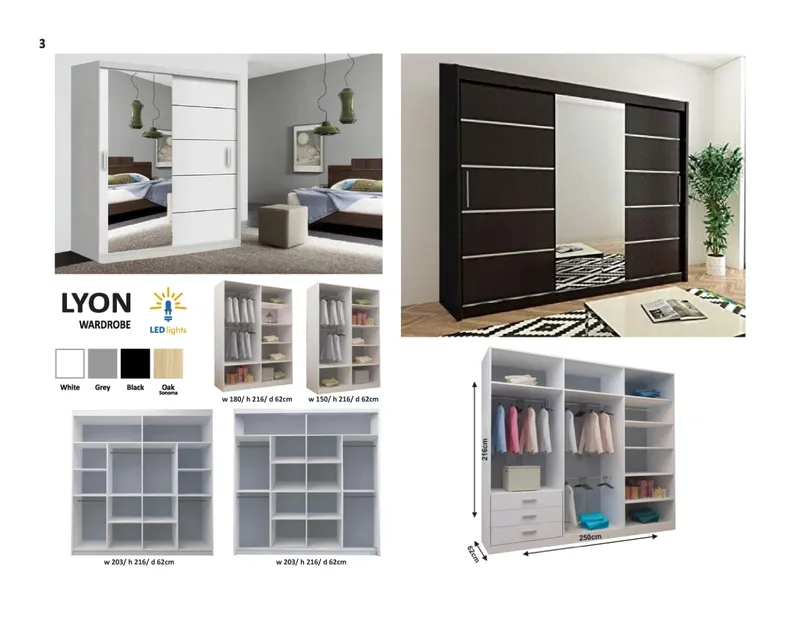 Lyon Slide door wardrobe