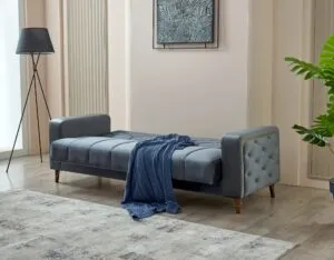 Malisa Sofabed Grey with Storage, view 5
