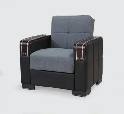 Malta Grey Sofabed with Storage 52-103, view 4