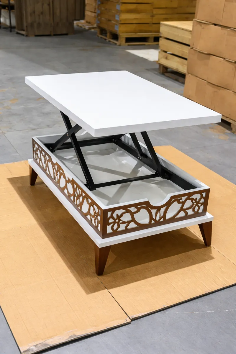 Modern Dining Table — White Smart