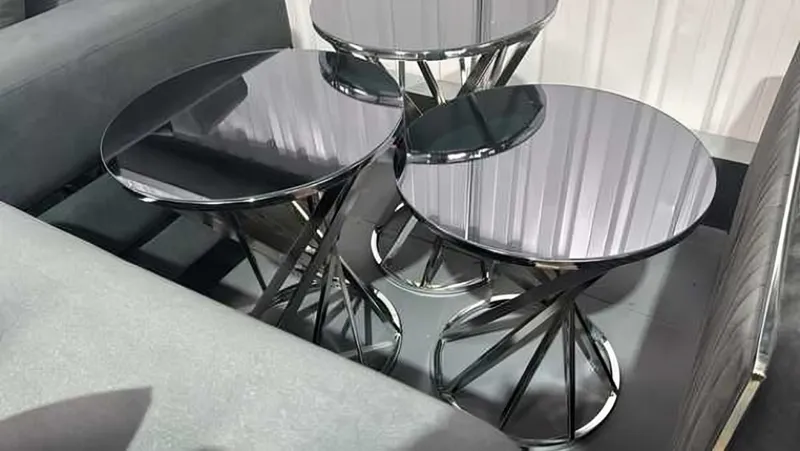 Modern Coffee Table — Natural Mermer