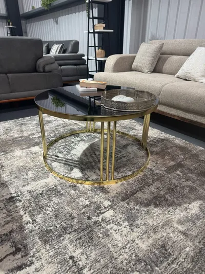 Modern Coffee Table — Valec, Gold Leg