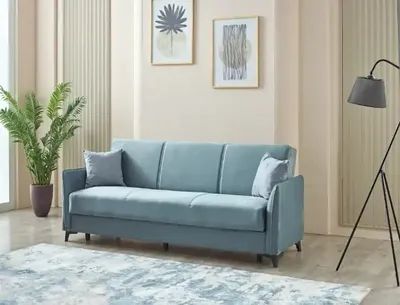 Sofya Sofabed Grey with Storage, view 2