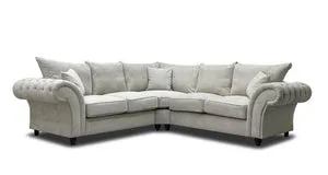 Nicole 5-Seater Chesterfield Corner Sofa – Elegant, Comfortable Fabric Couch, view 4