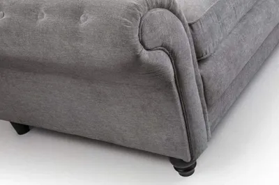Nicole Armchair In Grey Colour – Stylish Chenille Fabric Single Seater | Modern & Durable Accent Chair, view 5