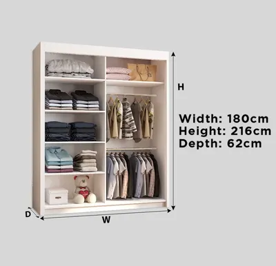 Oslo Slide door wardrobe, view 4