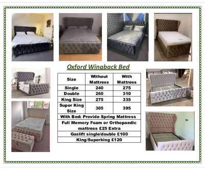 Oxford Wingback Luxury Beds