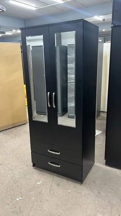 2 Door Wardrobe with 2 Drawers and Mirrors, view 5
