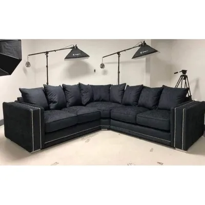 Ruby/Alaska 5 Seater Corner Sofa – Velvet Luxury, Cornered to Perfection