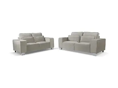 Sloane Plush Velvet 3+2 Seater Sofa Set | Elegant & Comfortable Seating, view 4
