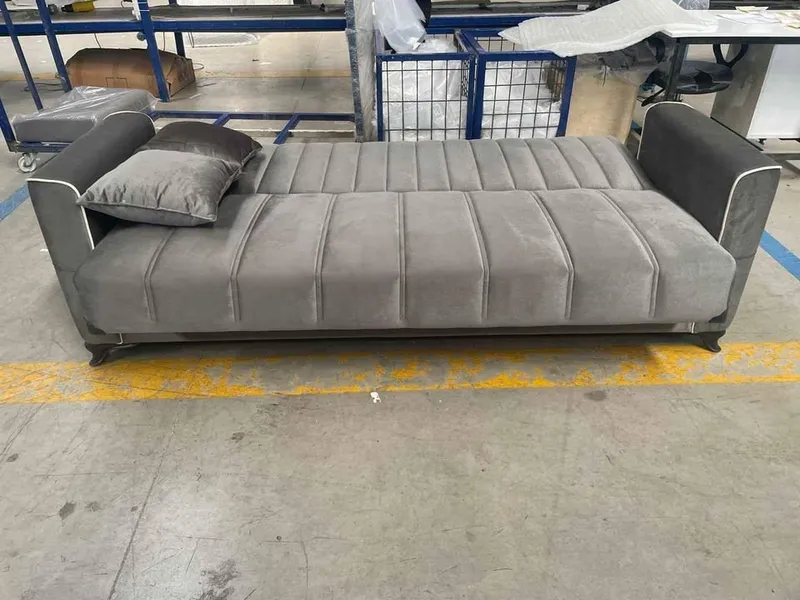 Smart & Stylish: Acelya Grey Sofa Bed with Storage