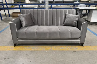 Smart & Stylish: Acelya Grey Sofa Bed with Storage, view 3