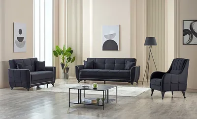 Tual Sofabed Black with Storage 65-103
