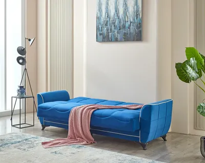 Tual Sofabed Blue with Storage 82-103, view 5