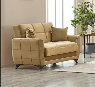 Tual Sofabed Brown with Storage 67-103, view 3