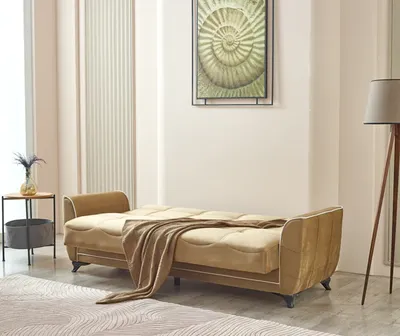 Tual Sofabed Brown with Storage 67-103, view 5