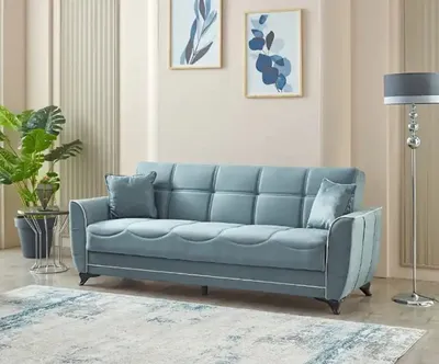 Tual Sofabed Grey with Storage 52-103, view 2