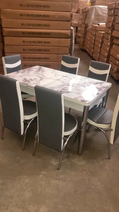 Turkish Dining Table with 6 Chairs, view 7