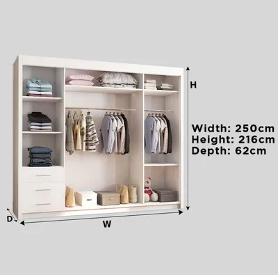 Venice Slide door wardrobe, view 2