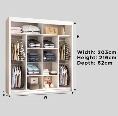 Venice Slide door wardrobe, view 3