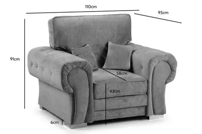 Verona Arm Chair & Cuddle Chair, view 3