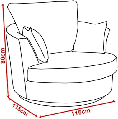 Verona Arm Chair & Cuddle Chair, view 5