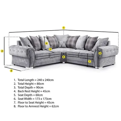 Verona corner sofa 5 seater, view 2