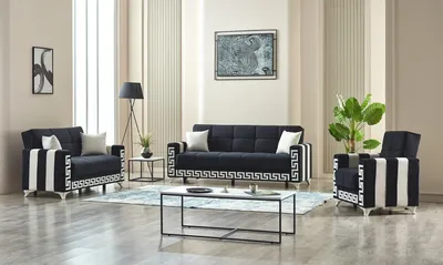 Verona Sofabed Black with Storage 65-103