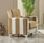 Verona Sofabed Brown with Storage 67-103, view 4