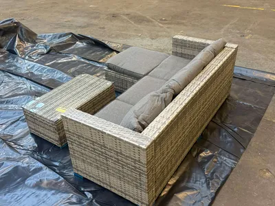 Garden Rattan Corner Sofa Set – Outdoor Patio Lounge for Garden & Backyard, view 6